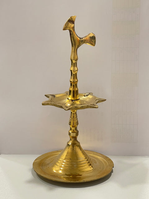 Brass Oil Lamp Small 8"